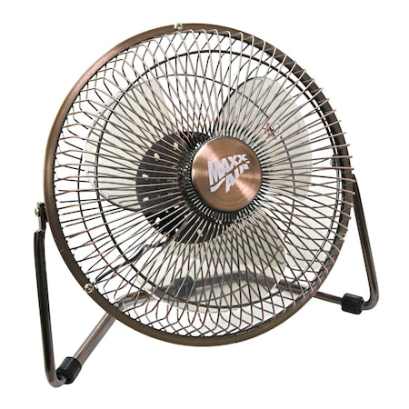 Maxx Air 8 in. Blade Dia Desk Fan, Table Fan, Portable Fan, USB Fan, Non-Oscillating, 1 Speeds, Copper HVDF8UPS